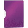 Podložky a stojany k notebooku Zakládací desky s klipem Leitz WOW - A4, purpurové