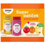 Centrum Kids Gumové bonbóny multifruit + malina & jahoda 2 x 60 ks + dárek – Hledejceny.cz