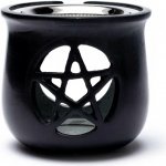 Mani Bhadra Mani Bhadra Kadidelnice Vykuřovací miska Pentacle Mastek černý, 8,5 x 9 cm – Hledejceny.cz