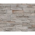Erismann 901866 Vliesová tapeta 3D efekt štípaný kámen, břidlice - hnědá, béžová (0,53 x 10,05 m) – Zboží Dáma