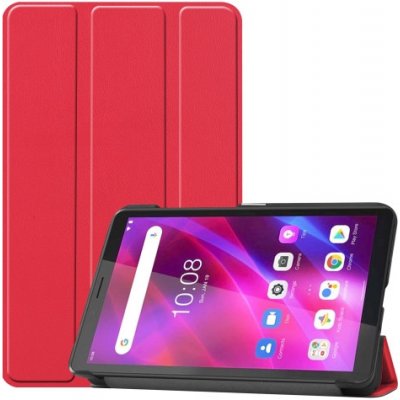 Protemio Leather Zaklápěcí obal pro Lenovo Tab M7 G3 3. generace 38231 červený