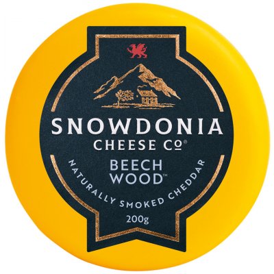 Snowdonia Sýr Cheddar BEECH WOOD uzený na dřevě 200 g – Sleviste.cz