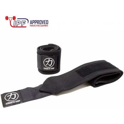 IPF Approved Bandáže na zápěstí SS Wrist wraps heavy černá 60 cm – Hledejceny.cz
