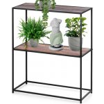 Home Styling Collection Loftový regál se 2 policemi, kov a MDF, 71 x 31 x 85 cm – Sleviste.cz