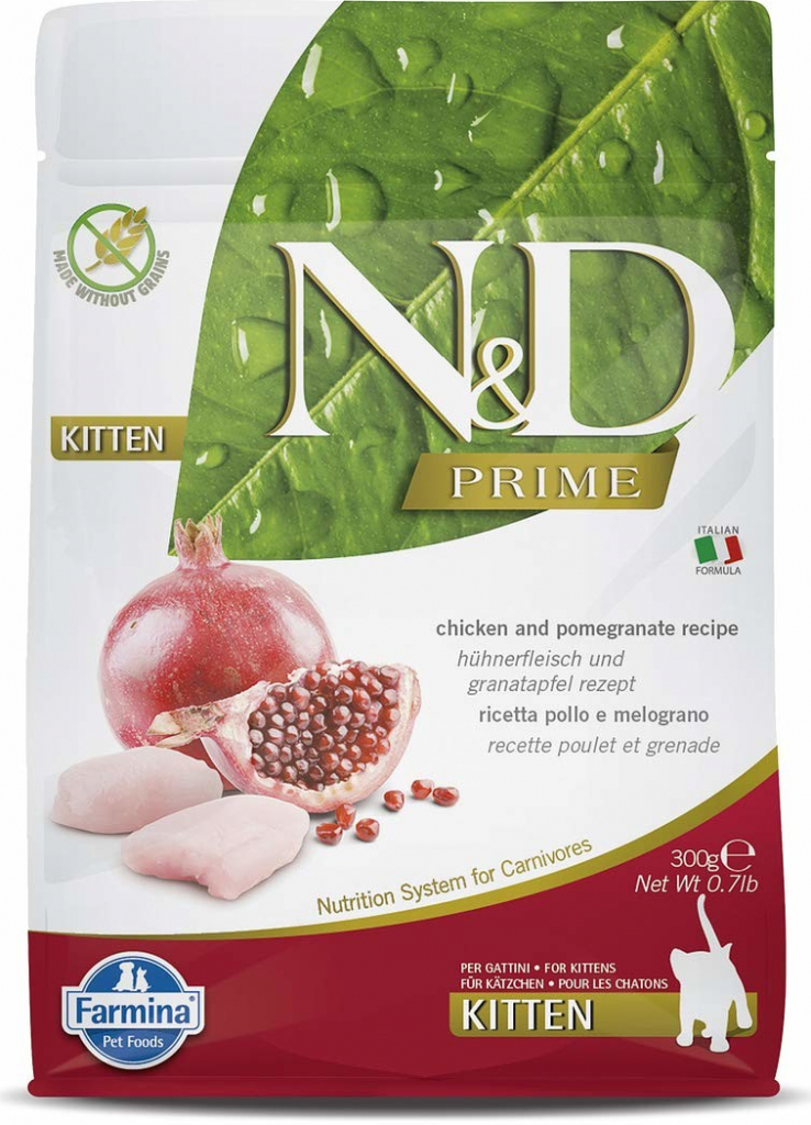 N&D GF Prime Kitten Chicken & Pomegranate 0,3 kg