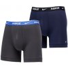 Boxerky, trenky, slipy Nike Everyday Cotton Stretch Boxer Brief 2P Černý