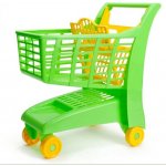 Androni Nákupní vozík se sedátkem zelený – Zboží Mobilmania