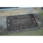 ESSCHERT DESIGN BEST FOR BOOTS litinová hranatá s ornamenty červeno-hnědá 66,5 x 42 cm – Hledejceny.cz