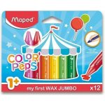 MAPED Trojhranné voskové pastelky Wax Early Age Jumbo 12ks – Hledejceny.cz