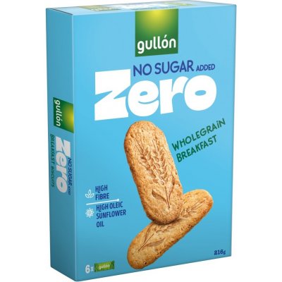 Gullón Breakfast celozrnné sušenky, bez přídavku cukru 216 g – Zboží Dáma