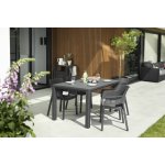 KETER Zahradní jídelní set Elisa/Julie 4+1 Graphite – Hledejceny.cz