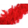 Karnevalový kostým Prima-obchod Bohaté boa krůtí peří 60 g délka 1 8 m 5 červená