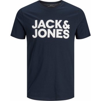 Jack & Jones pánské triko JJECORP 12151955 Navy Blazer Slim