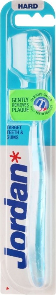 Jordan Target Teeth & Gums Kartáček na zuby světle modrý hard |  Srovnanicen.cz