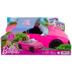 Barbie Kabriolet velké auto růžové auto pro panenky 2-místné HBT92 – Zboží Dáma