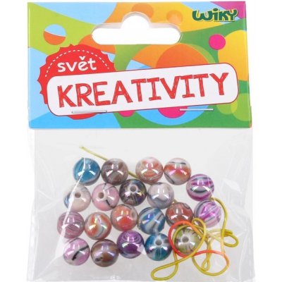WIKY Barevné korálky W018299 s provázkem – Zboží Dáma