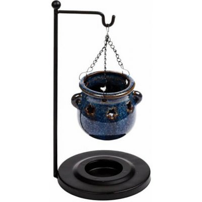 Nefertitis aroma lampa keramická Závěsný kotlík tmavě modrý NF59882 cca 10 x 20 cm – Zboží Dáma