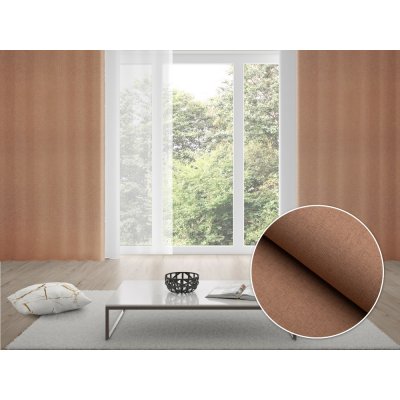 Biante 100% zatemňovací závěs Blackout BKW-203 Hnědé žíhání 130x230 cm – Hledejceny.cz