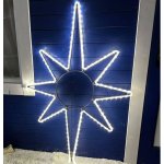 DecoLED LED světelná hvězda na vrchol stromu 80 x 120 cm teple bílá – Hledejceny.cz