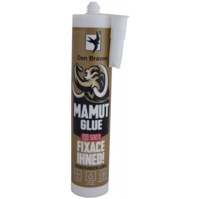 Den Braven Mamut Glue High Tack 290 ml bílý (Den Braven Mamut Glue High Tack 290 ml bílý - Vysokopevnostní lepidlo s okamžitou fixací. Objem: 290 ml.)