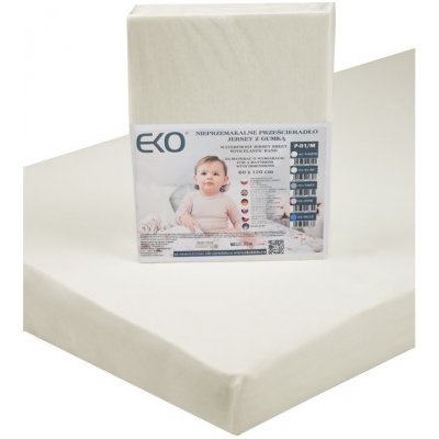 EKO Jersey nepromokavé prostěradlo s gumou béžové 60x120 – Hledejceny.cz
