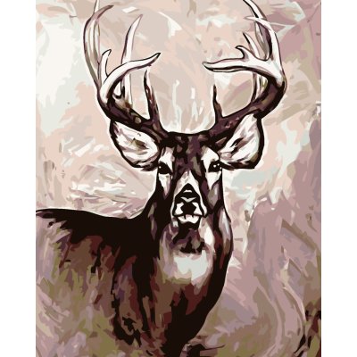 ZUTY Malování podle čísel JELEN S VELKÝMI PAROHY 40 x 50 cm – Hledejceny.cz