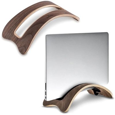 Sortland Dřevěný stojan pro odložení MacBooku - PremiumLine, ořechové dřevo – Zboží Mobilmania