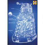 Plakát Doctor Who - Haynes Dalek Blueprint – Zboží Dáma