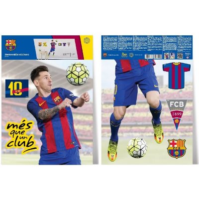 Samolepicí dekorace na stěnu fotbal FC Barcelona team BAR30 IMAGICOM (29,7 x 42 cm) – Zboží Mobilmania