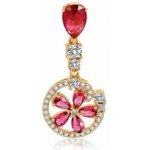 Krista Paulitti Zlaté ozdoby na NailArt TRIPLE AAA ZIRCON SELECTION CHAMP. GOLD PLATING Ø 16 MM X 34 MM ROSE – Hledejceny.cz