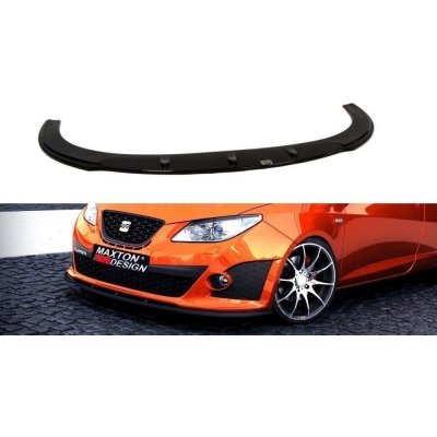 Maxton Design spoiler pod přední nárazník pro Seat Ibiza Cupra Mk4, černý lesklý plast ABS, předfacelift, r.v. 2008-2012 – Zboží Mobilmania