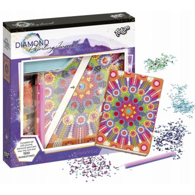 Lowlands Kreativní sada diamantový deník mandala s nalepovacími diamanty – Hledejceny.cz