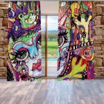 IMPAR Závěsy Cat art (Rozměr : 140x250, Materiál: Blackout) – Hledejceny.cz
