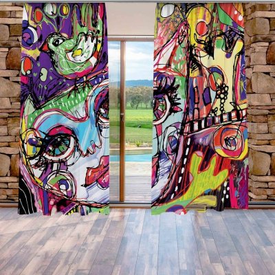 IMPAR Závěsy Cat art (Rozměr : 140x250, Materiál: Blackout) – Hledejceny.cz