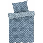 Livarno home satén povlečení květiny modrá 140x200 70x90 – Zboží Dáma