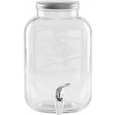 Doplňkový sortiment Nádoba na vodu, džbán s kohoutkem, sklo, 5l