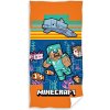 Ručník Carbotex Dětská plážová osuška MINECRAFT AQUATIC WORLD oranžová 70 x 140 cm