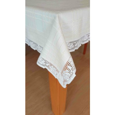 Polášek Ubrus Verona světlá krajka Smetanová krajka 50x120cm – Hledejceny.cz
