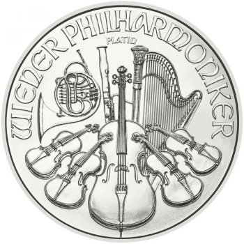 Münze Österreich platinová mince Wiener Philharmoniker 1/25 oz