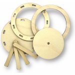 Dřevěný svět online SADA pro vyplétaný košík kruh 10 cm výška 7 cm – Hledejceny.cz