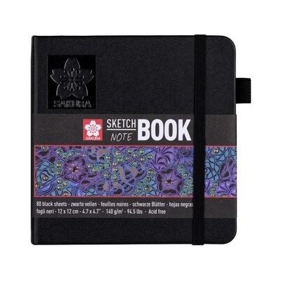 Sakura Sketch Note Book 12 x 12 cm Černá 140 g – Hledejceny.cz