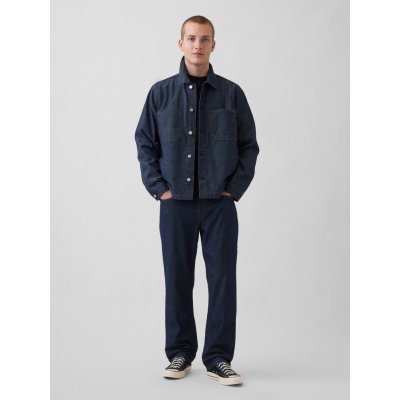 GAP džíny Relaxed Straight Tmavě modrá – Zboží Dáma