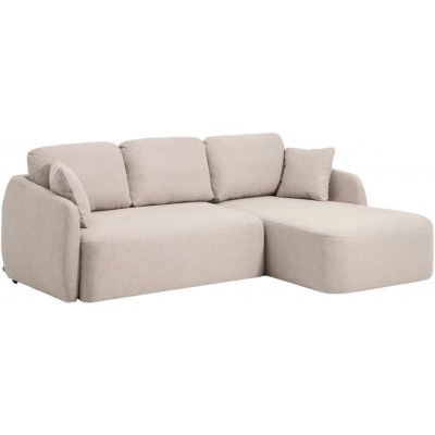 Kave Home Béžová rozkládací pohovka Laira 246 cm pravá – Zboží Dáma