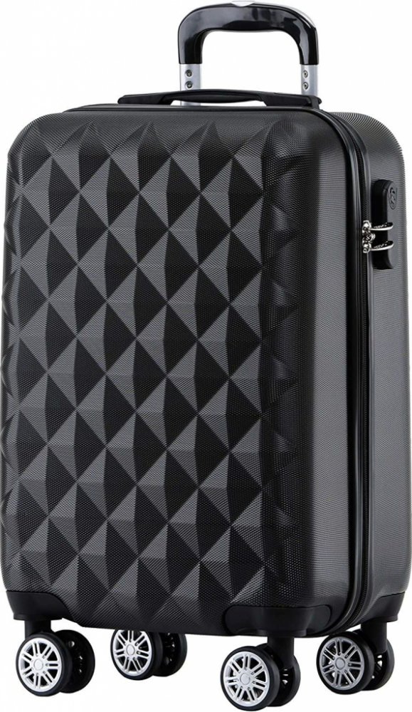 BEIBYE Diamond kufr na kolečkách Černá XL 76 x 52 x 32 cm – Zboží Dáma