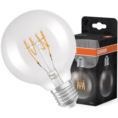 Osram G80 Sphere E27 4,8W = 40W 470 lm 2700K teplá bílá Filament Dimmable Vintage 1906 – Zboží Živě