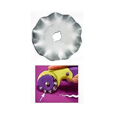 DONWEI Náhradní čepel do řezacího kolečka DW-RB001W, vlnovková čepel, wave, průměr 45mm, 1 kus v balení – Sleviste.cz