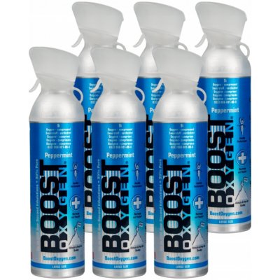 Boost Oxygen doplňkový kyslík v plechovce Máta peprná Velké balení 6x9L – Hledejceny.cz