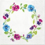 Dekorační ubrousky 33 × 33 cm 20 ks macešky – Hledejceny.cz