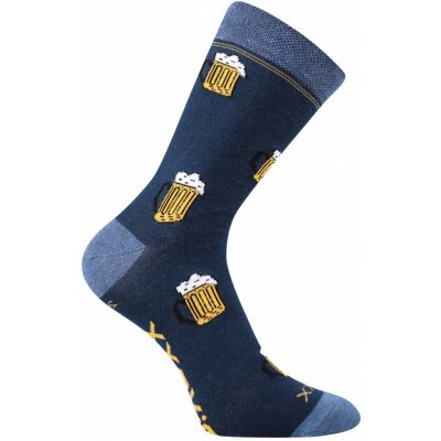 Veselé barevné bavlněné ponožky s pivním motivem – Zboží Mobilmania