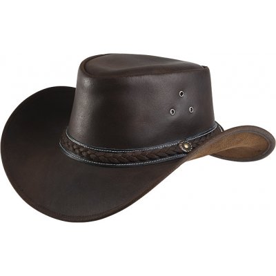 Randol´s Westernový klobouk kožený Style hnědý – Zboží Dáma
